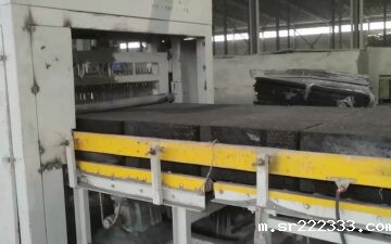 A级防火保温材料石墨改性水泥基保温板(碳硅板)车间生产现场视频