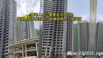 郑州青年人才公寓「惠金河1号院」项目使用星空体育游戏耐碱网格布与保温钉等材料